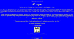 Desktop Screenshot of 45-rpm.com